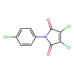1H-Pyrrole-2,5-dione, 3,4-dichloro-1-(4-chlorophenyl)- structure