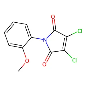 3,4-dichloro-1-(2-methoxyphenyl)-1H-pyrrole-2,5-dione structure