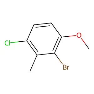 2-Bromo-4-chloro-1-methoxy-3-methylbenzene structure
