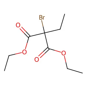 Malonic acid, bromoethyl-, diethyl ester structure