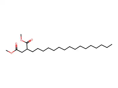 Dimethyl 2-hexadecylbutanedioate structure