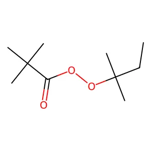 Propaneperoxoic acid, 2,2-dimethyl-, 1,1-dimethylpropyl ester structure