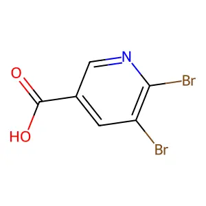 5,6-Dibromopyridine-3-carboxylic acid structure