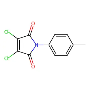 1H-Pyrrole-2,5-dione, 3,4-dichloro-1-(4-methylphenyl)- structure