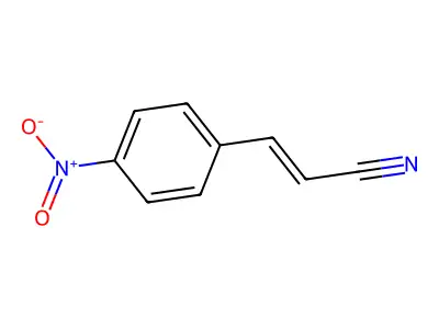 对硝基肉桂腈 structure