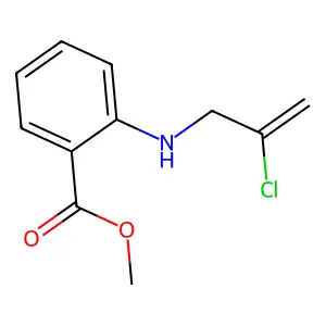 Methyl 2-(2-chloroprop-2-enylamino)benzoate structure
