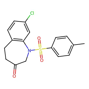 8-chloro-1-(4-methylphenyl)sulfonyl-4,5-dihydro-2H-1-benzazepin-3-one structure