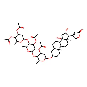 Gitoxin, tetraacetate structure