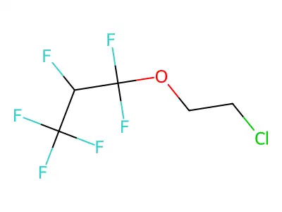 1-(2-Chloroethoxy)-1,1,2,3,3,3-hexafluoropropane structure