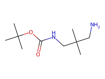 tert-butyl N-(3-amino-2,2-dimethylpropyl)carbamate structure