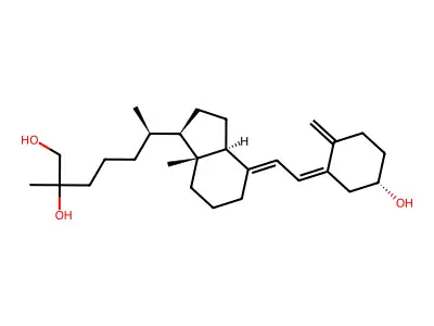 25,26-Dihydroxyvitamin D3 structure