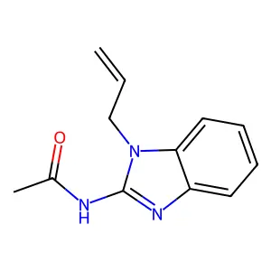 N-(1-prop-2-enylbenzimidazol-2-yl)acetamide structure