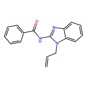 N-(1-烯丙基苯并咪唑-2-基)苯甲酰胺 structure