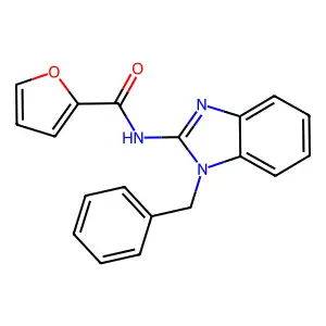 N-(1-benzylbenzimidazol-2-yl)furan-2-carboxamide structure