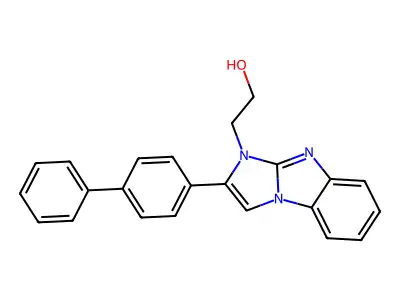 2-[2-(4-Phenylphenyl)imidazo[1,2-a]benzimidazol-3-yl]ethanol structure