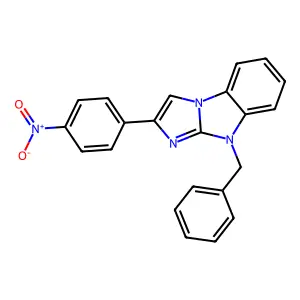 4-Benzyl-2-(4-nitrophenyl)imidazo[1,2-a]benzimidazole structure