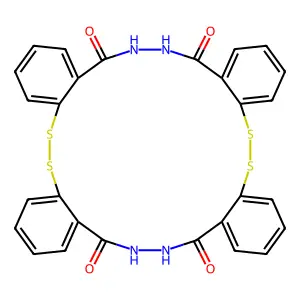 N,N'-双(2,2'-二硫代水杨酰)肼 structure