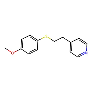 4-[2-(4-Methoxy-phenylsulfanyl)-ethyl]-pyridine structure