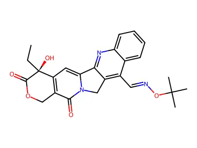 7-tert-Butoxyiminomethylcamptothecin structure