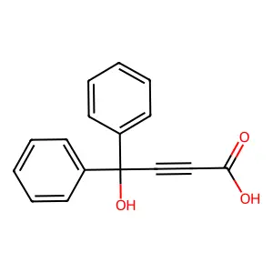 4-Hydroxy-4,4-diphenylbut-2-ynoic acid structure
