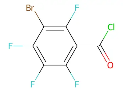 3-Bromo-2,4,5,6-tetrafluorobenzoyl chloride structure