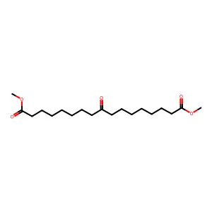Dimethyl 8-oxopentadecane-1,15-dicarboxylate structure