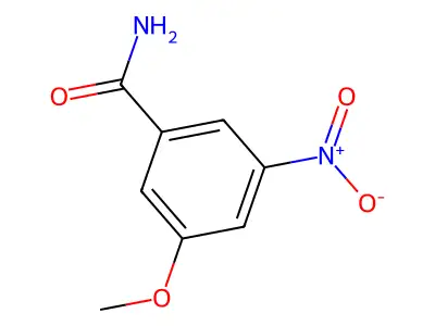 3-Methoxy-5-nitrobenzamide structure