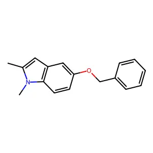 5-(benzyloxy)-1,2-dimethyl-1H-indole structure