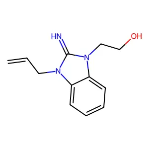 2-(3-Allyl-2-imino-2,3-dihydro-benzoimidazol-1-yl)-ethanol structure