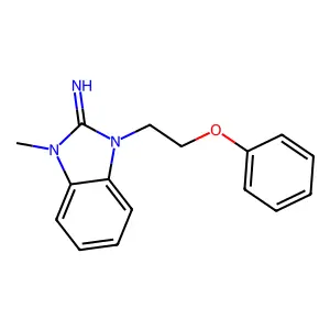 1-Methyl-3-(2-phenoxyethyl)benzimidazol-2-imine structure
