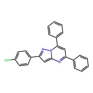 2-(4-Chlorophenyl)-5,7-diphenylpyrazolo[1,5-a]pyrimidine structure
