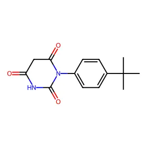 1-(4-Tert-butylphenyl)-1,3-diazinane-2,4,6-trione structure