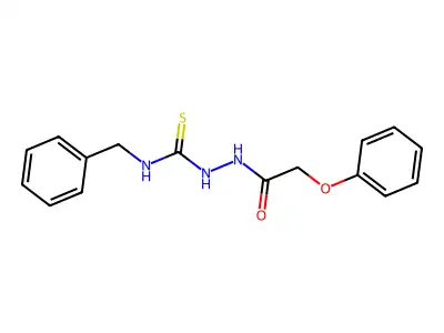 N-Benzyl-2-(phenoxyacetyl)hydrazinecarbothioamide structure