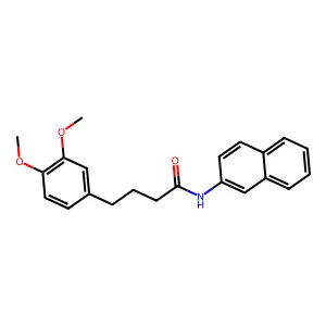 4-(3,4-Dimethoxyphenyl)-N-(2-naphthyl)butanamide structure