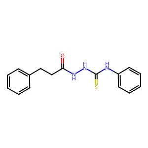 N-Phenyl-2-(3-phenylpropanoyl)hydrazinecarbothioamide structure
