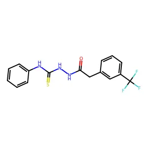 N-Phenyl-2-((3-(trifluoromethyl)phenyl)acetyl)hydrazinecarbothioamide structure