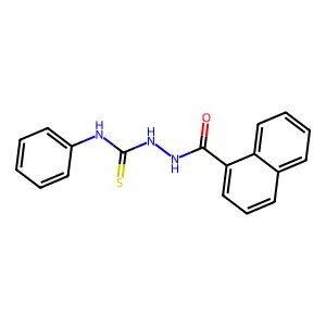 2-(1-Naphthoyl)-N-phenylhydrazinecarbothioamide structure