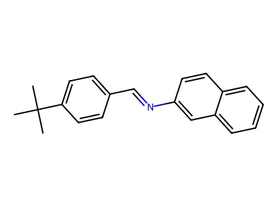 N-(4-Tert-butylbenzylidene)-2-naphthalenamine structure