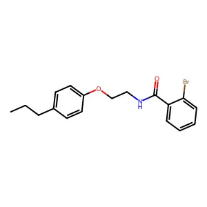 2-Bromo-N-(2-(4-propylphenoxy)ethyl)benzamide structure