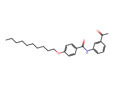 N-(3-Acetylphenyl)-4-(decyloxy)benzamide structure