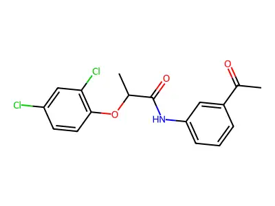 N-(3-Acetylphenyl)-2-(2,4-dichlorophenoxy)propanamide structure