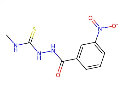 N-methyl-2-(3-nitrobenzoyl)hydrazinecarbothioamide structure