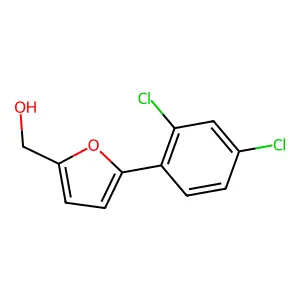 (5-(2,4-Dichlorophenyl)-2-furyl)methanol structure