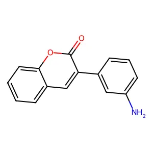 3-(3-aminophenyl)-2H-chromen-2-one structure