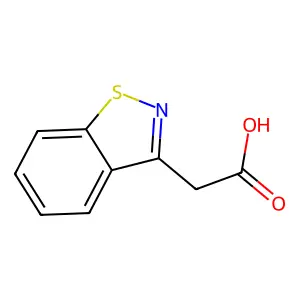 1,2-苯并异噻唑-3-乙酸 structure