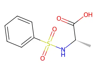 2-苯磺酰氨基丙酸 structure