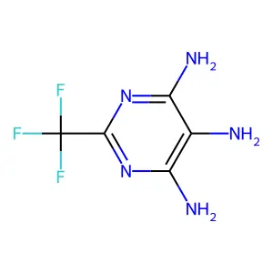2-(Trifluoromethyl)pyrimidine-4,5,6-triamine structure