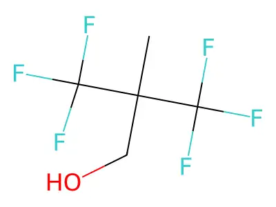 3,3,3-Trifluoro-2-methyl-2-(trifluoromethyl)propan-1-ol structure