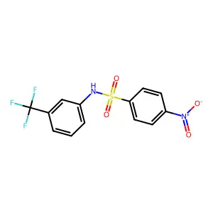 4-nitro-N-[3-(trifluoromethyl)phenyl]benzenesulfonamide structure