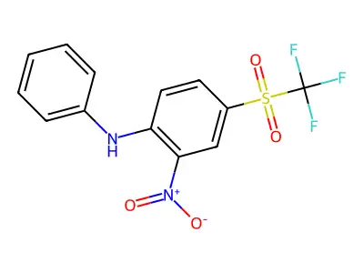 2-nitro-N-phenyl-4-[(trifluoromethyl)sulfonyl]aniline structure